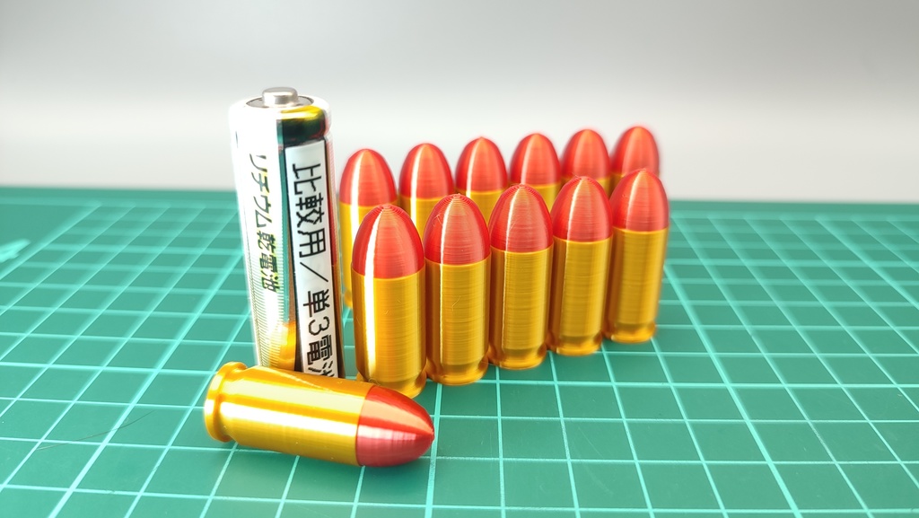.45 ACP 非殺傷弾風 ダミーカート 12個セット【24時間以内あんしんBOOTHパック(ネコポス)発送】 千束の銃の展示にいかがでしょうか