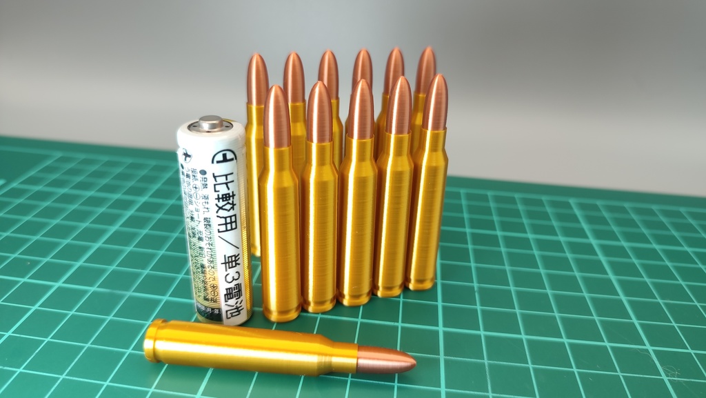 5.56x45mm NATO 弾風 ダミーカート 12個セット【24時間以内あんしんBOOTHパック(ネコポス)発送 】