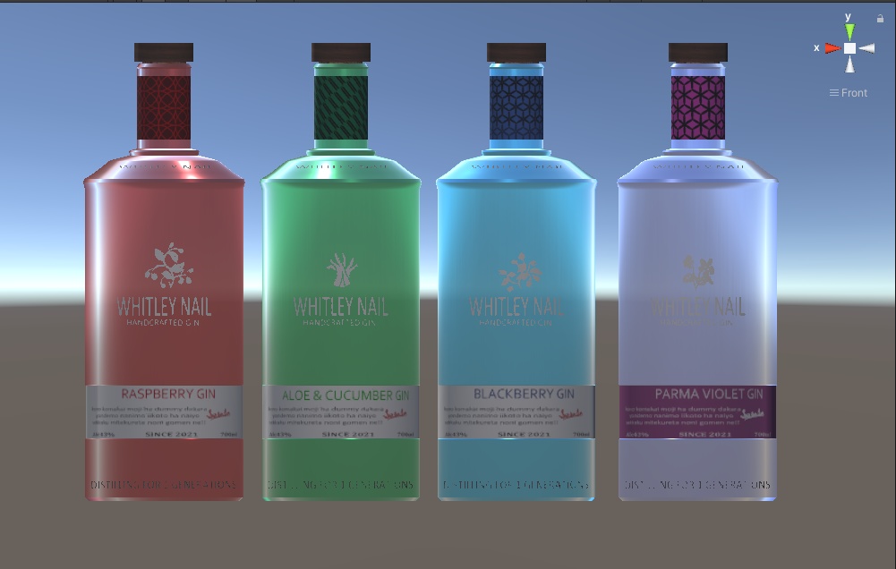 カラフルなクラフトジン