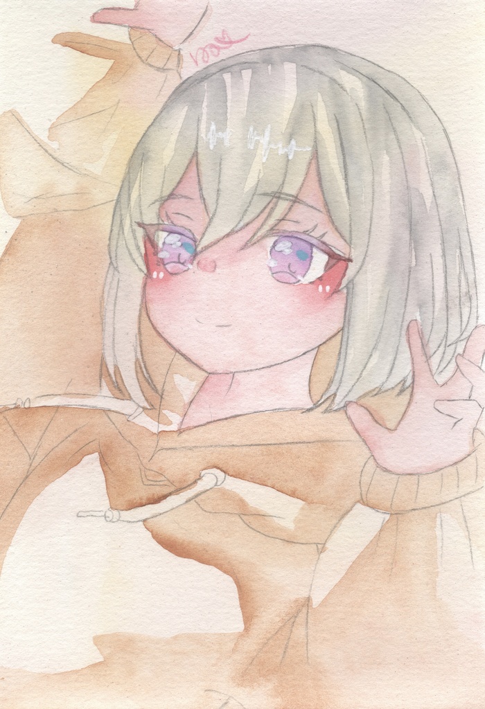パーカー（莉央）（カレンダー絵）