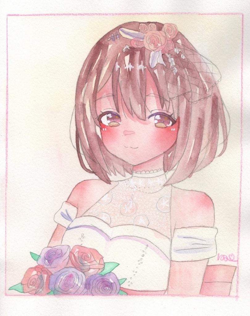 【ウェディング】（渚）新作原画