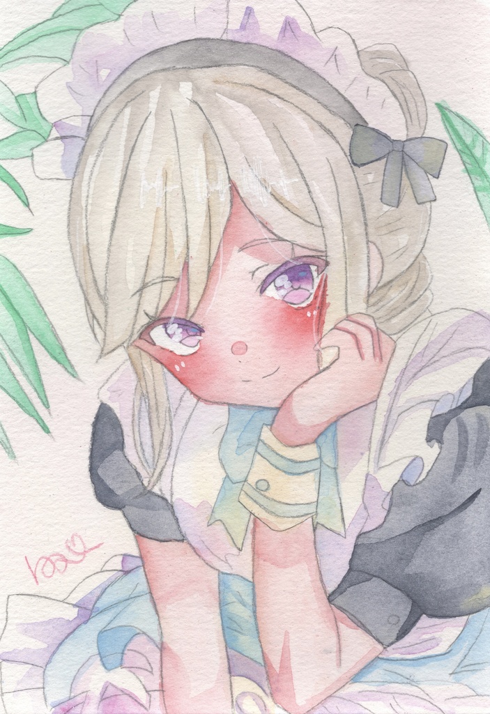 【メイド（2）】（沙季）原画