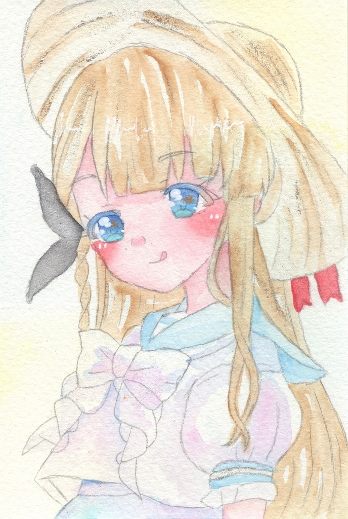 【麦わら帽子】（すず）原画