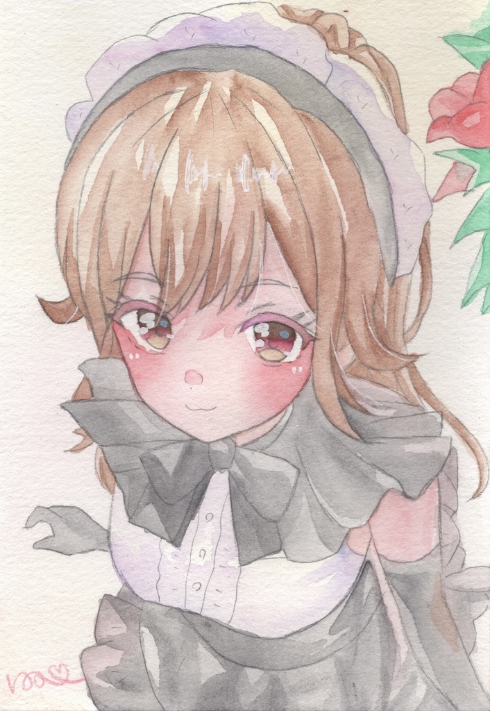 【メイド】（芽衣）原画