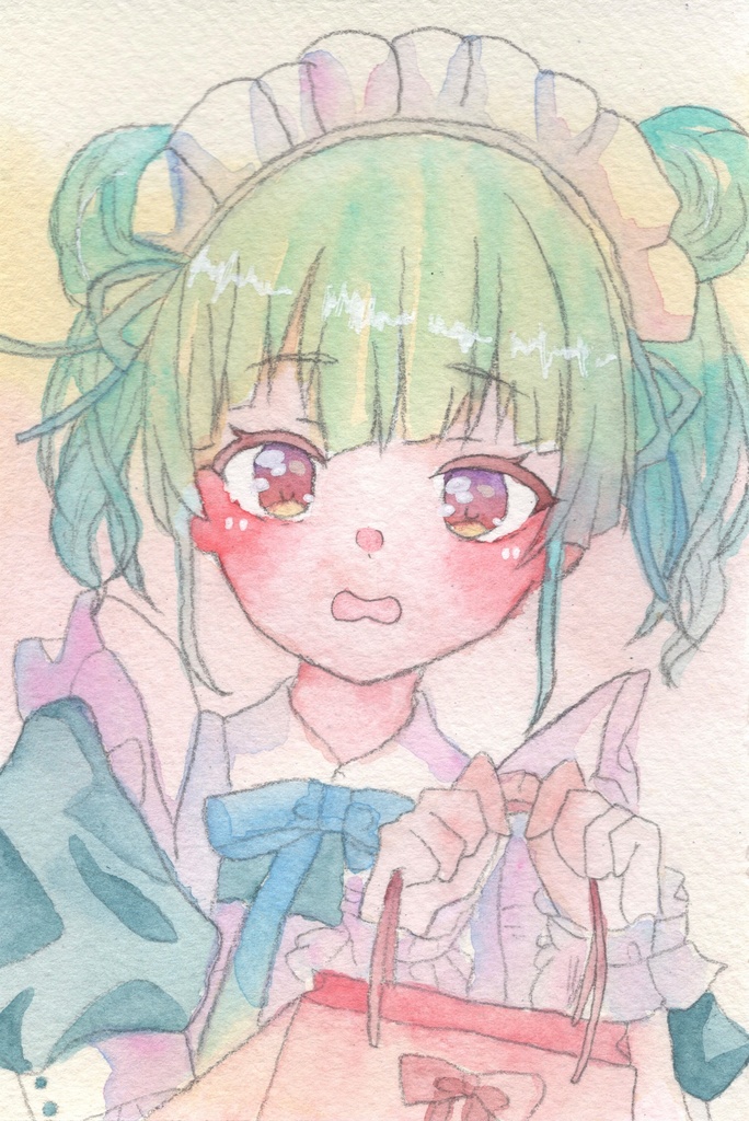 【メイド（1）】（雫）原画