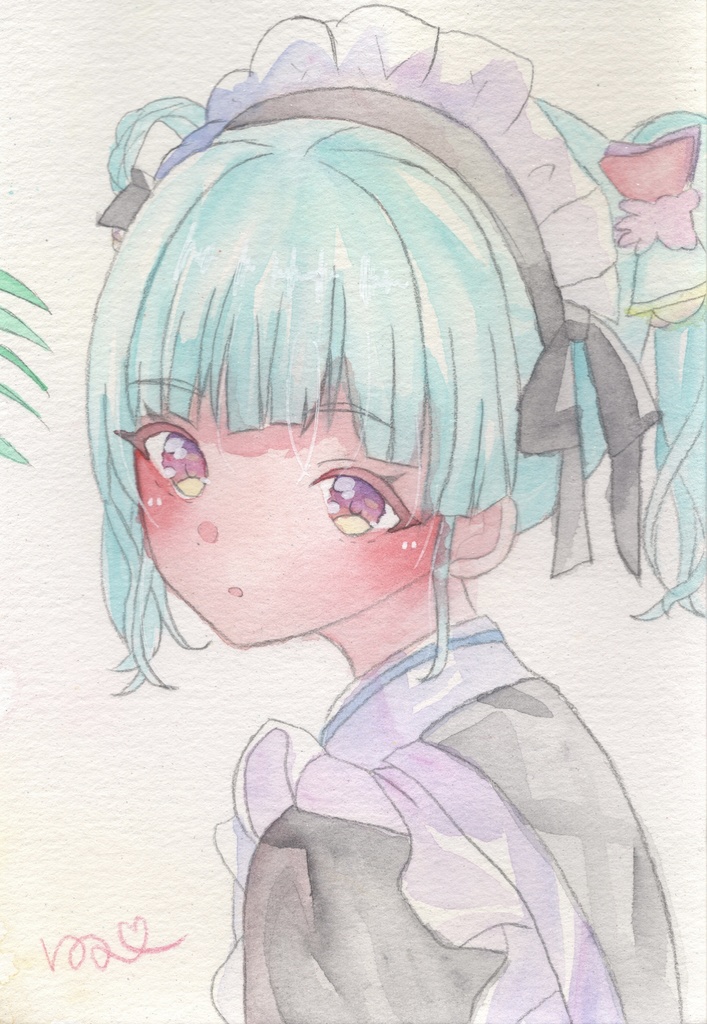 【メイド（2）】（雫）原画