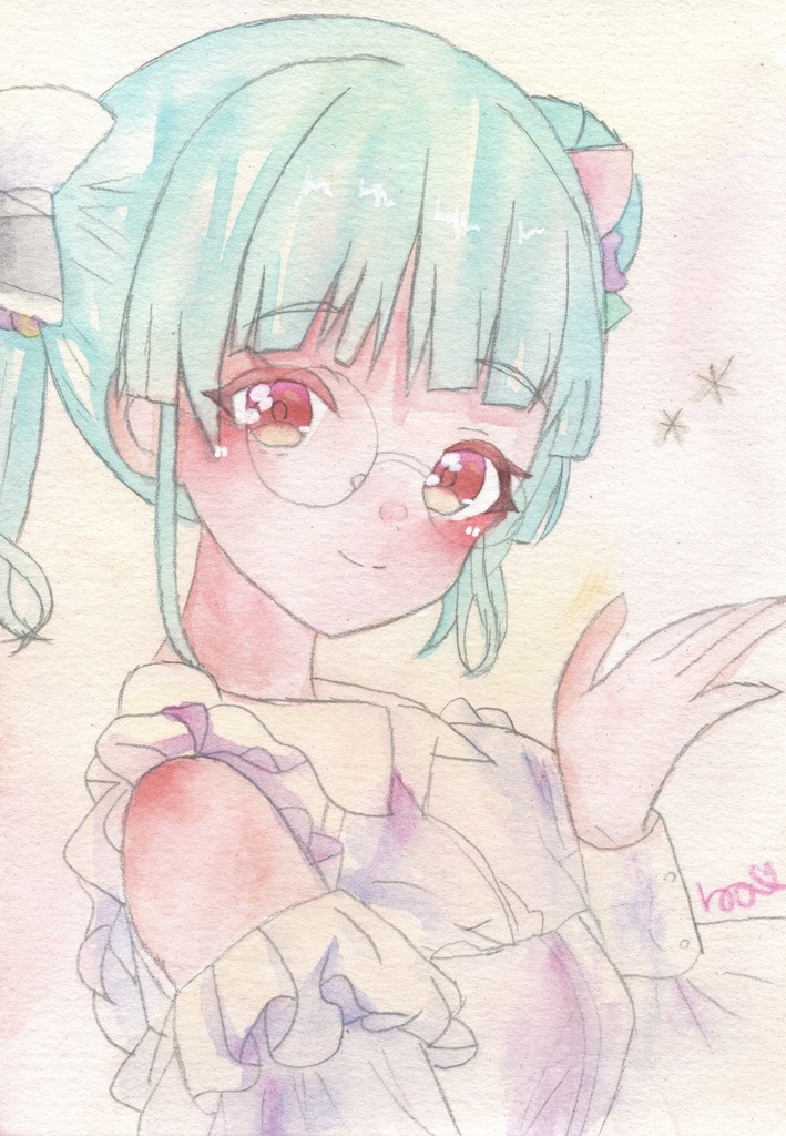 【メガネ（2）（雫）新作原画