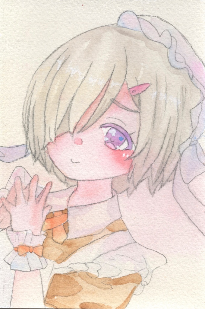 【メイド（1）】（千紗）原画