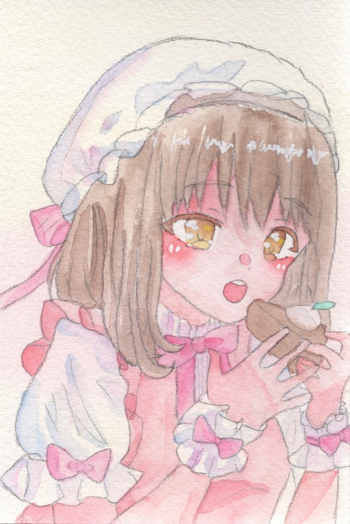 【メイド（1）】（遙子）原画