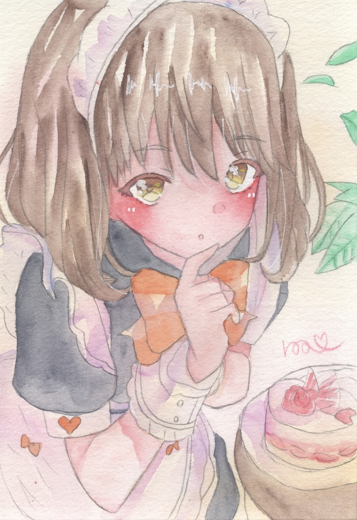 【メイド（2）】（遙子）原画