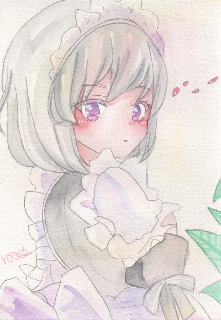 【メイド（2）】（莉央）原画