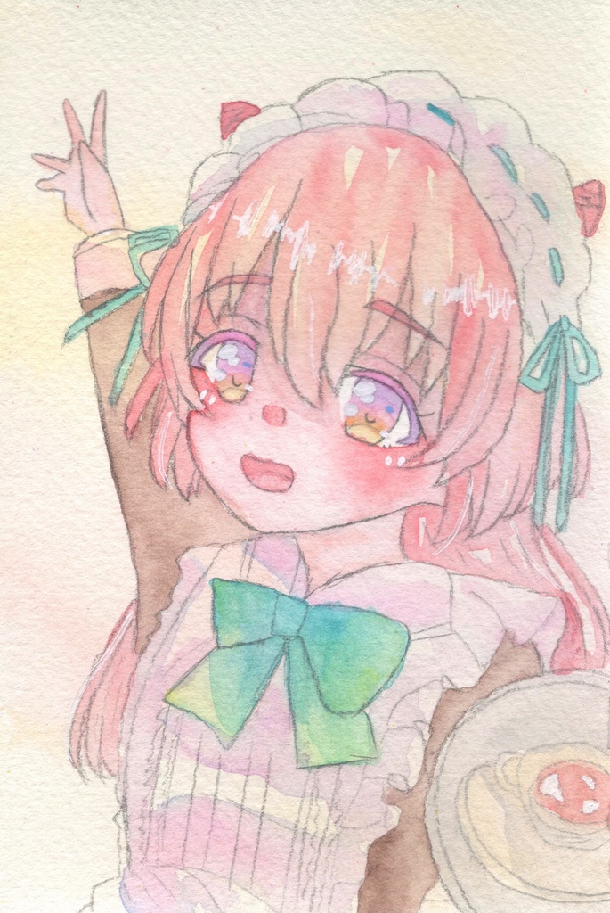 【メイド（1）】（こころ）原画