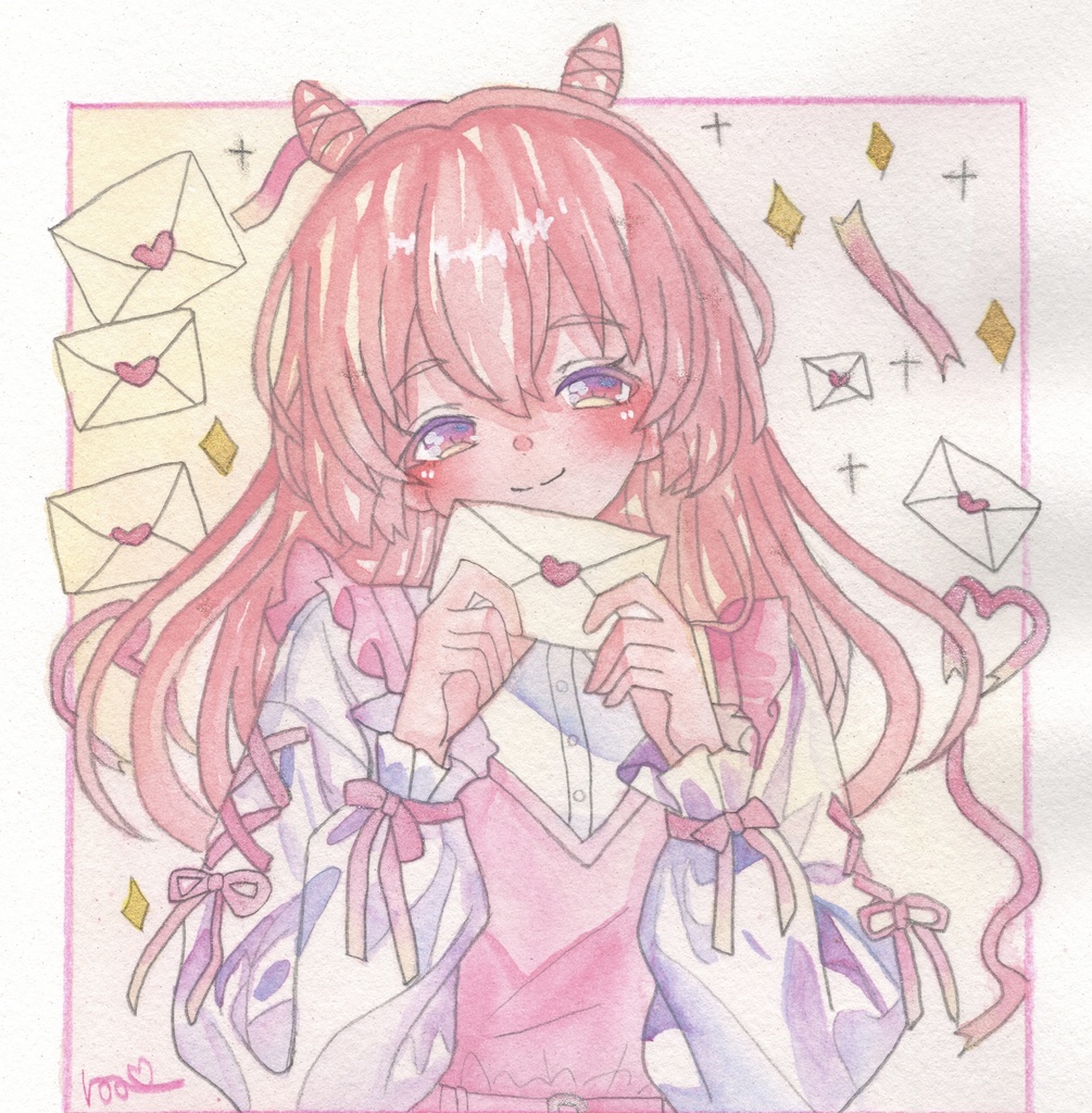 【💌（1）】（こころ）新作原画