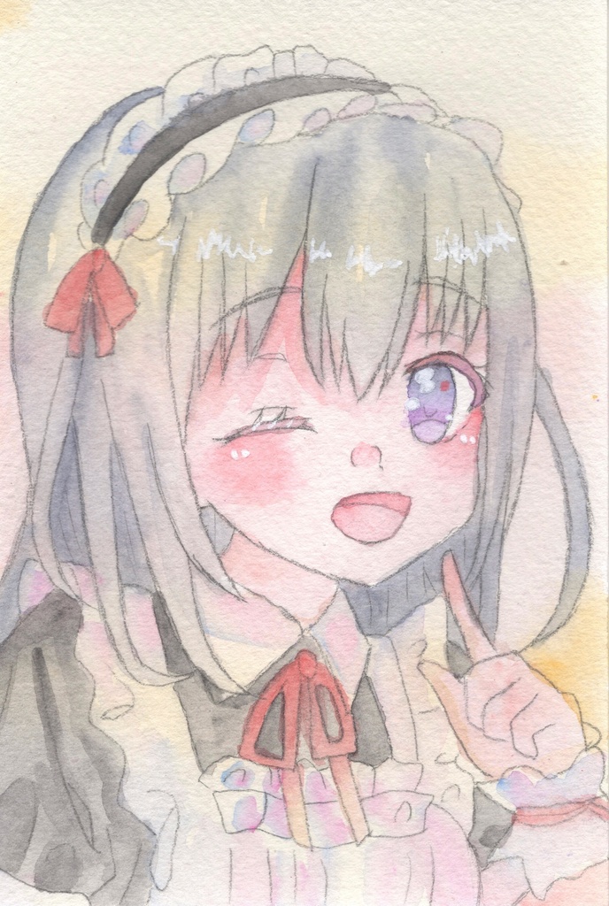 【メイド（1）】（麻奈）原画
