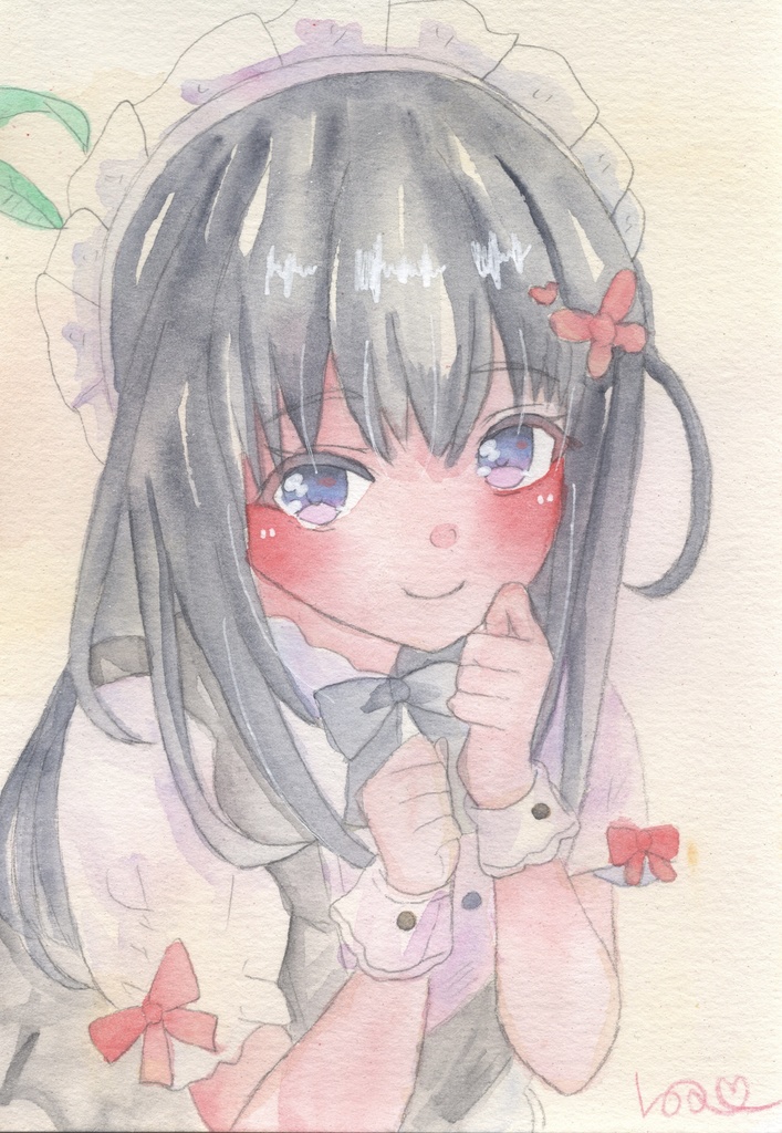 【メイド（2）】（麻奈）原画