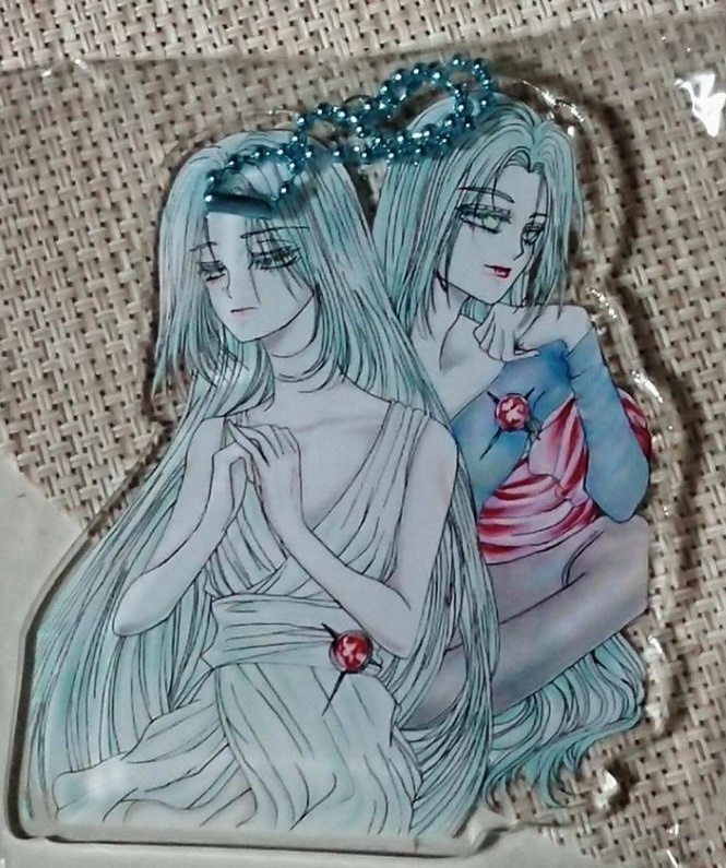 ピアニッシモとレッチェのアクリルキーホルダー。