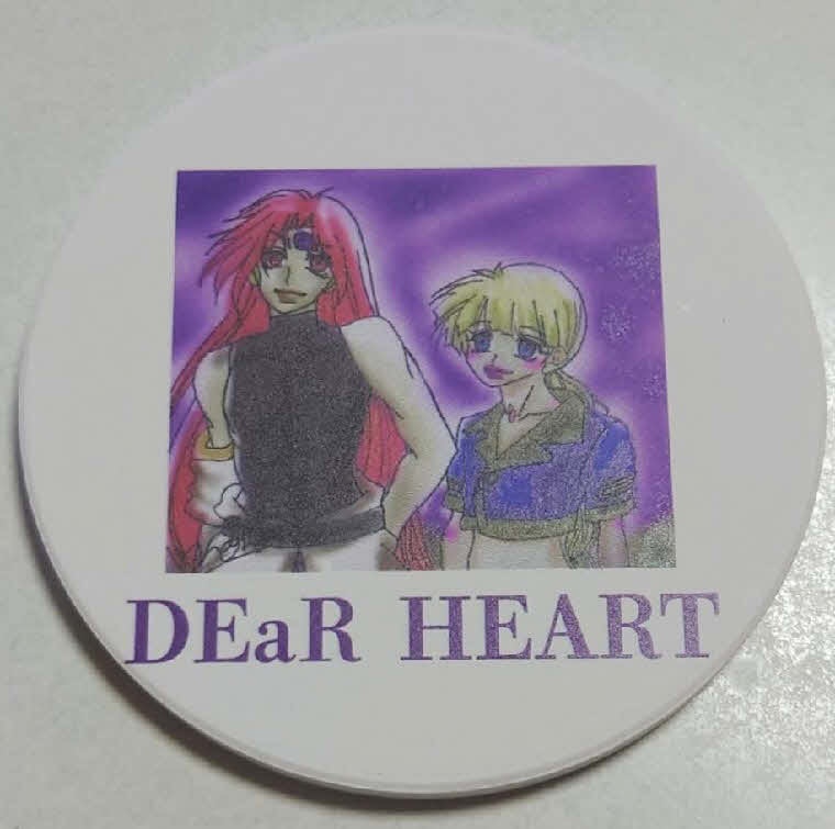DEaR HEART*丸形コースター。