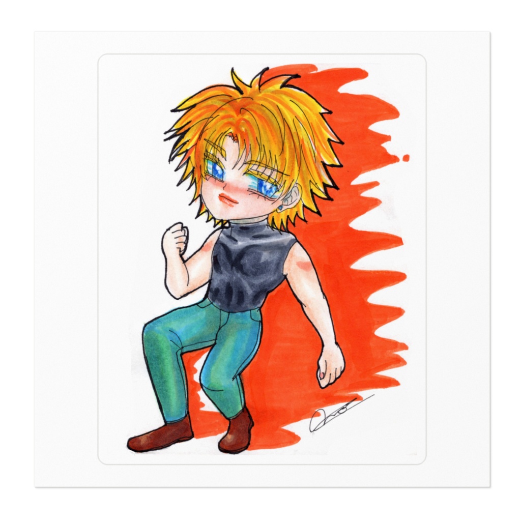 SECHS(ゼックス)1*ミニキャラ『オリビア』のステッカー。