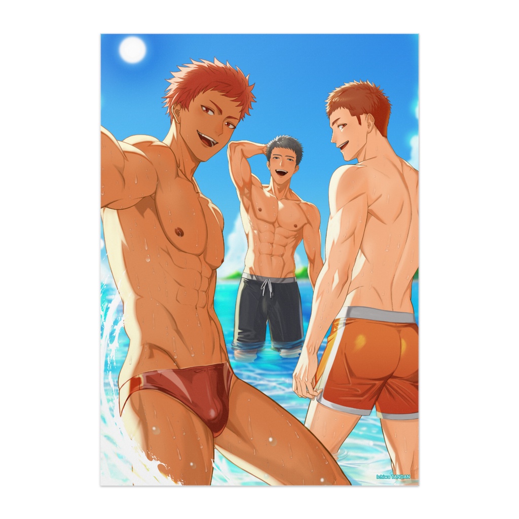 夏の一枚 ポスター（夏生、幸助、虎鉄）