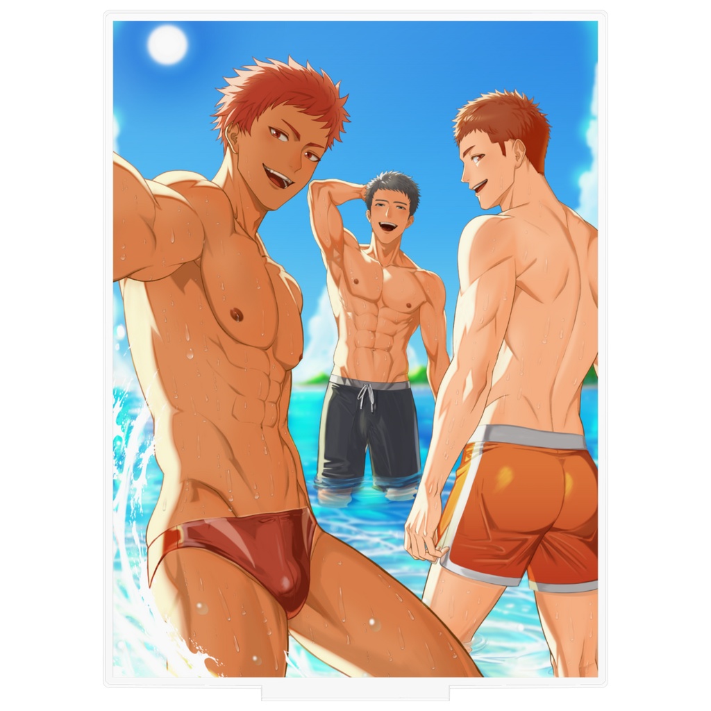 夏の一枚 アクリルフィギュア(夏生、幸助、虎鉄)