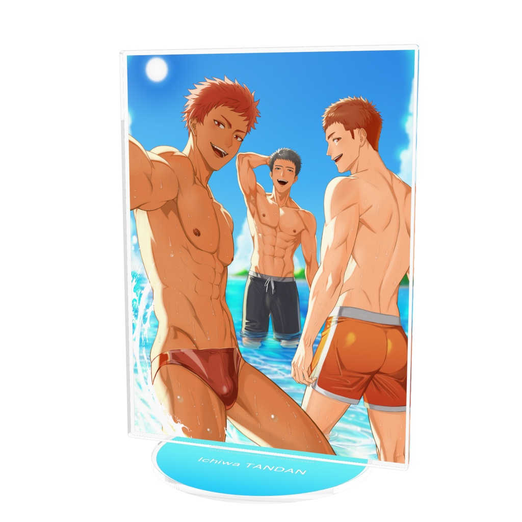 夏の一枚 アクリルフィギュア（夏生、幸助、虎鉄）