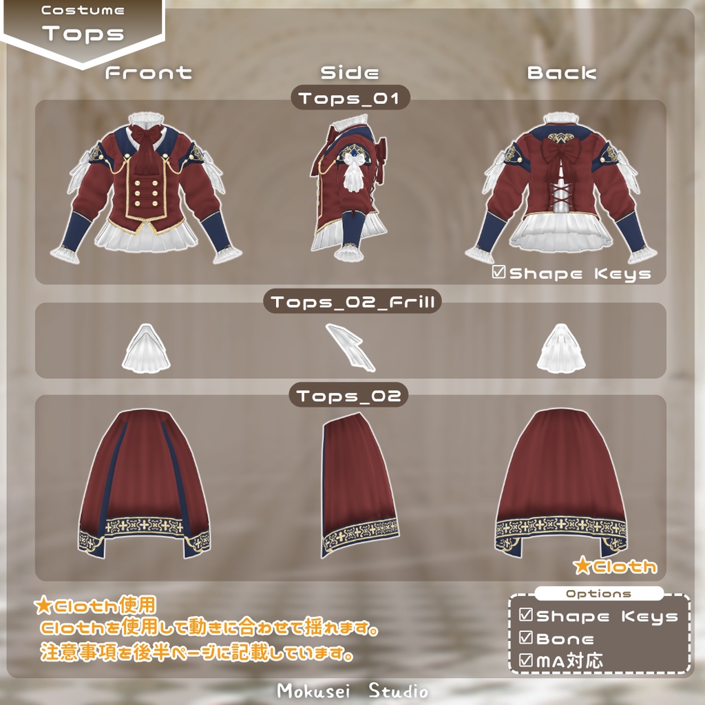 【マリシア対応】アルカナ・フェンサースタイル:MS_Cos02(6点)