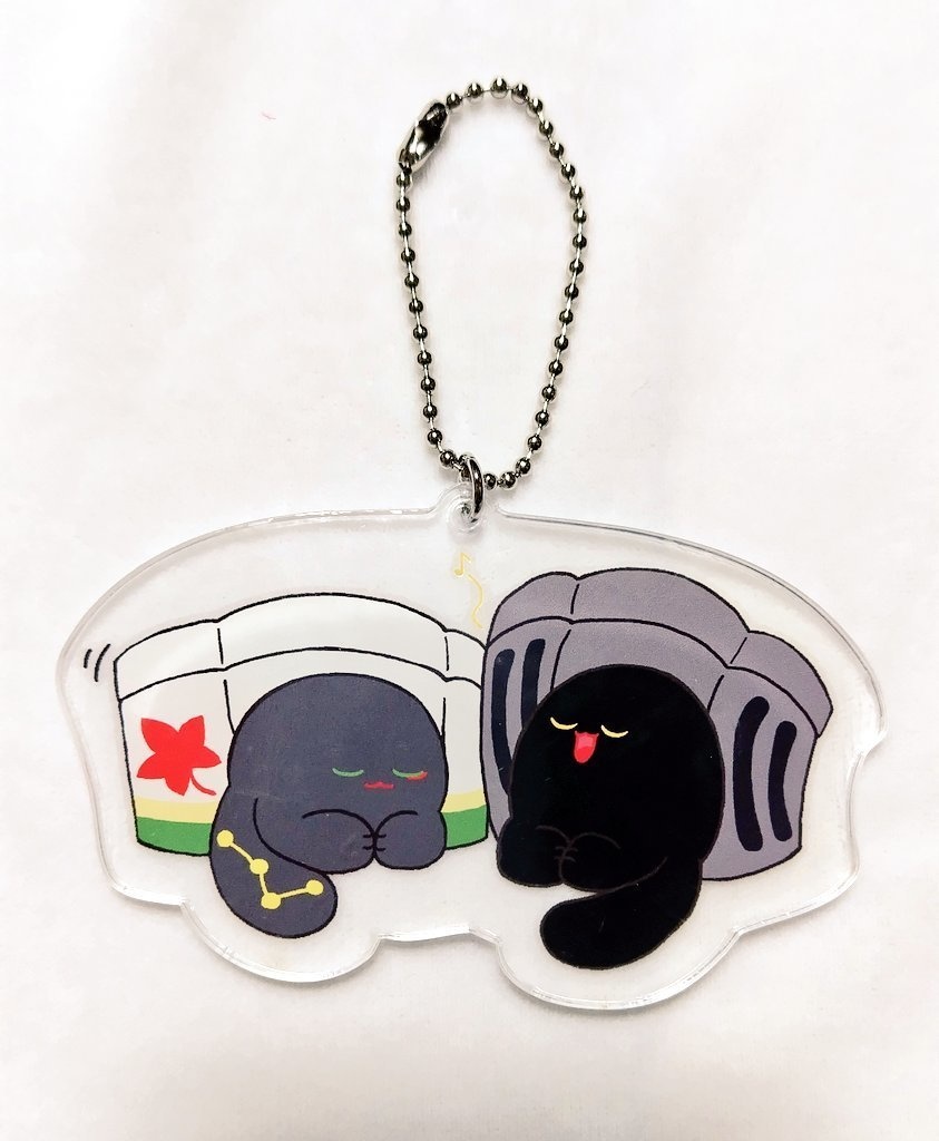 もち団子&ゴミケーキ(みゃ〜おver)アクリルキーホルダー