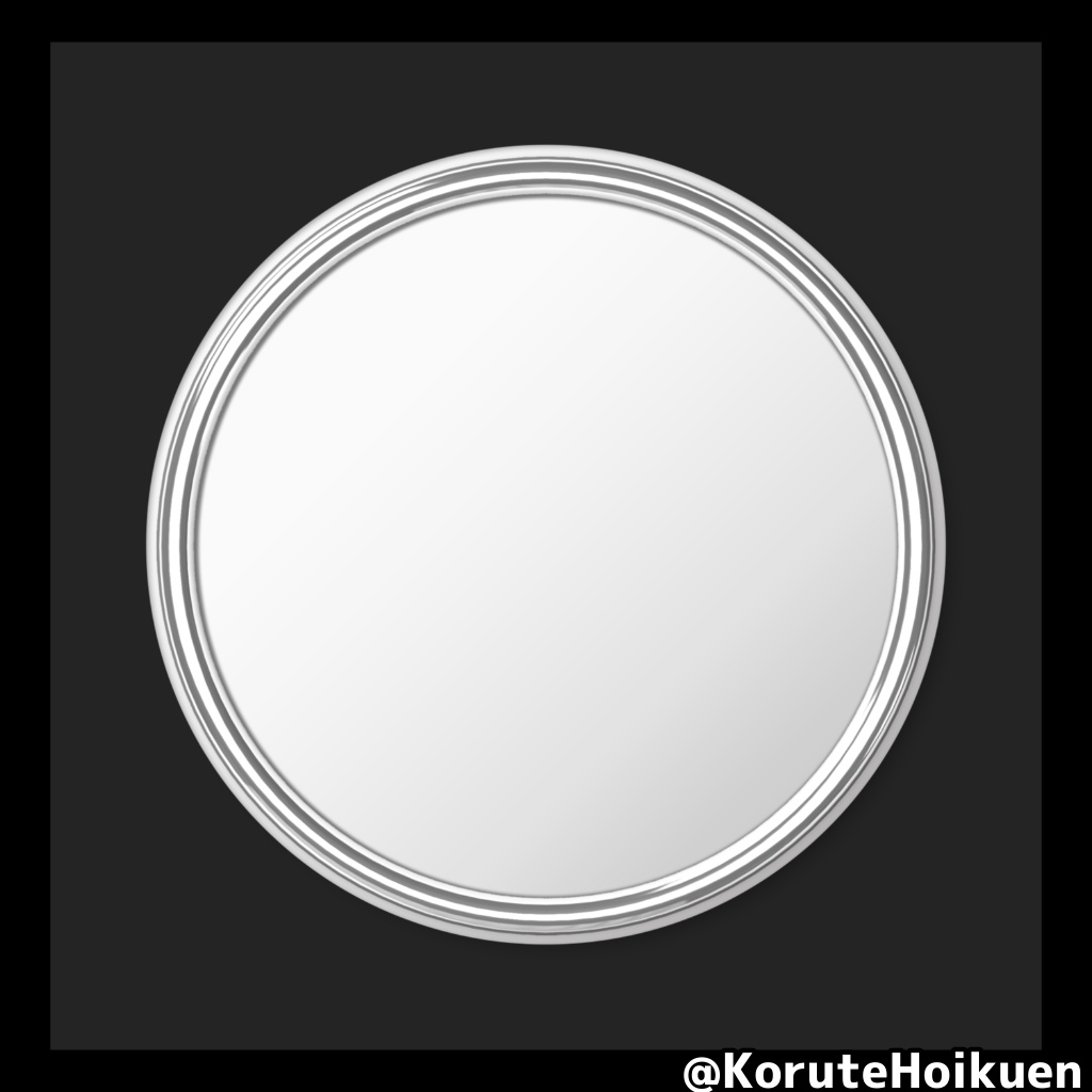 こるてちゃん 魔法陣缶ミラー(ver.🐼)