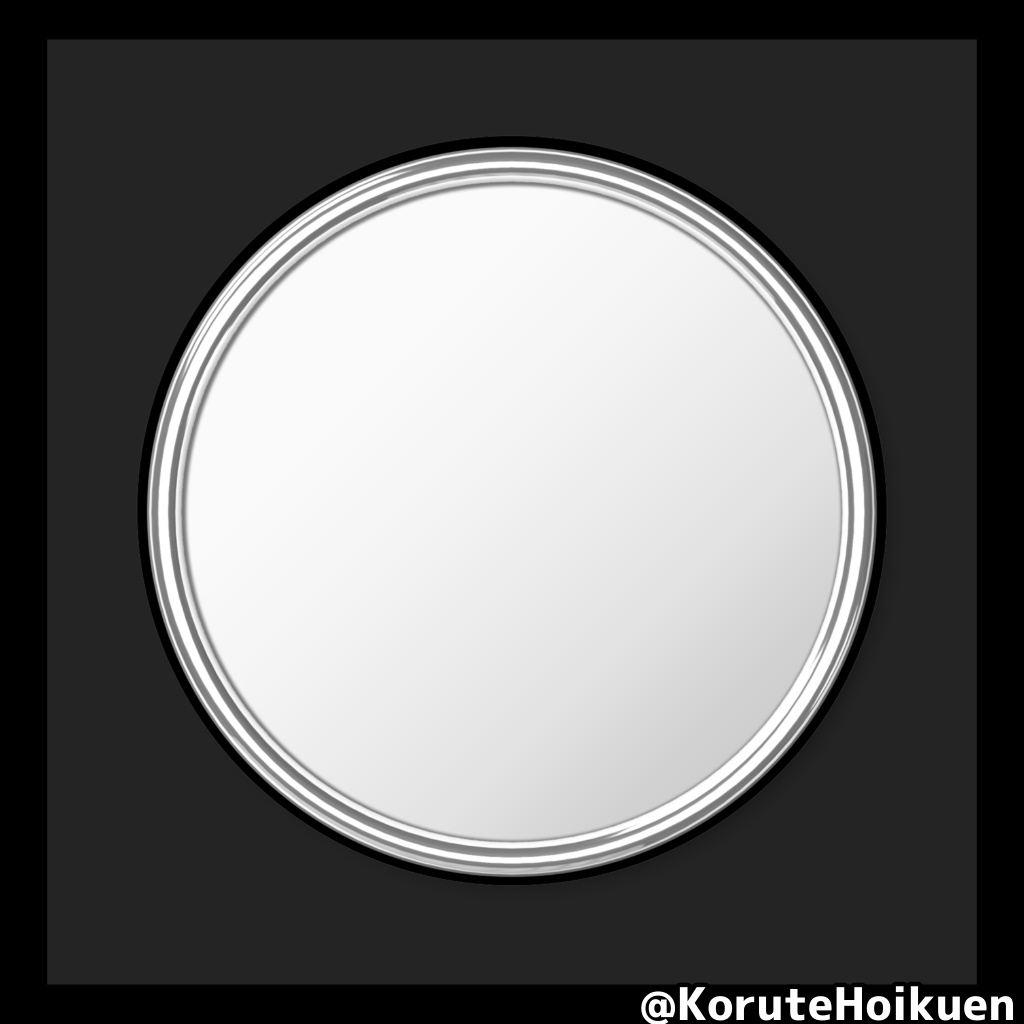 こるてちゃん 魔法陣缶ミラー(ver.🩸)