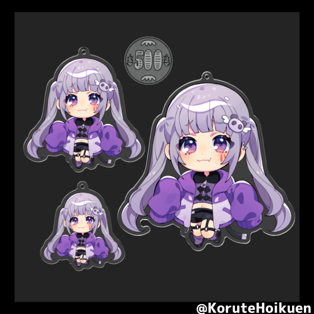 こるてちゃん アクリルキーホルダー第2弾 (ver.正面)