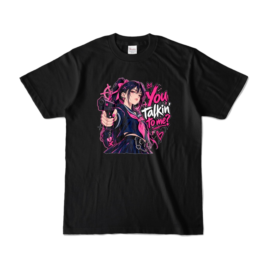 You Talkin' to Me?｜PINK REBEL GIRL Tシャツ