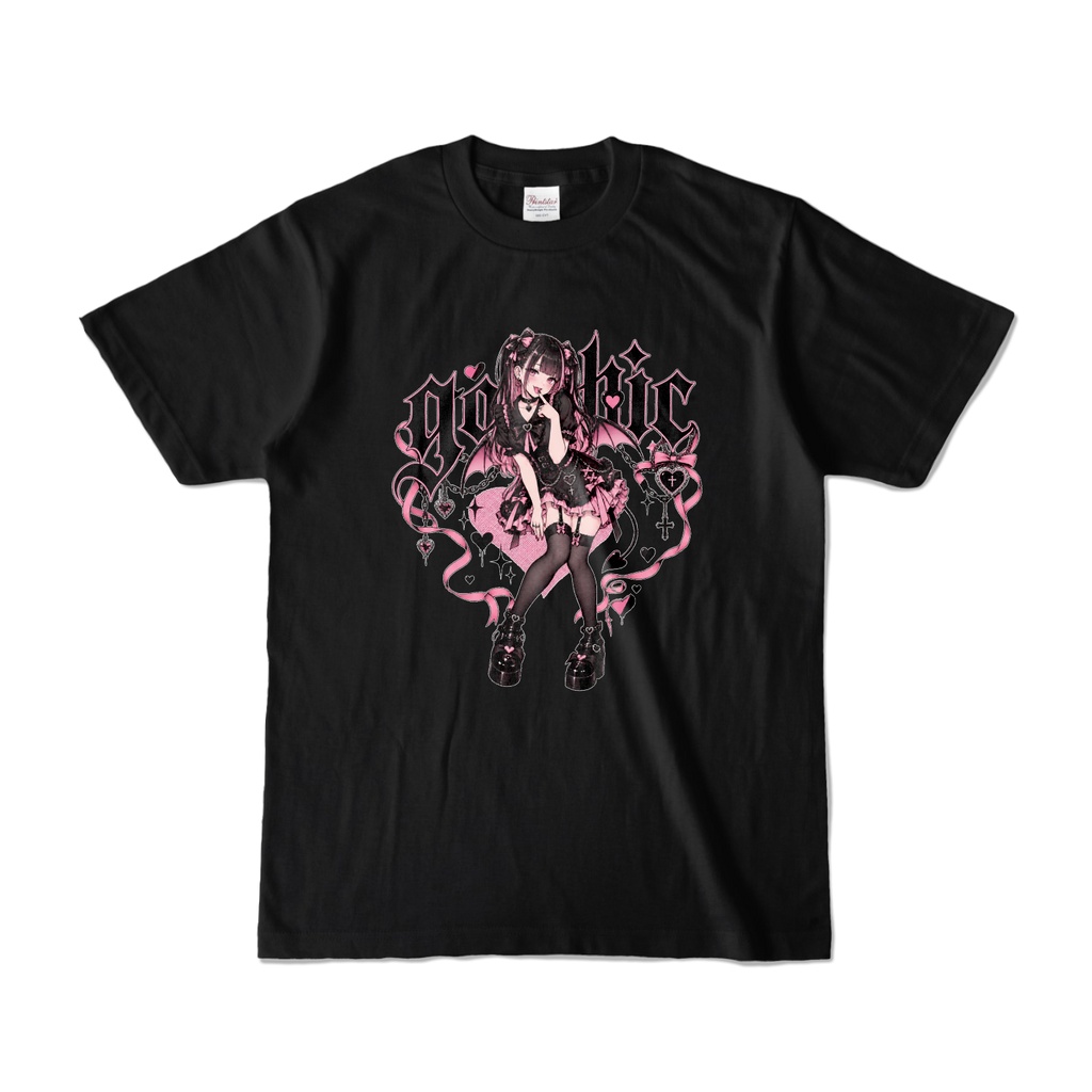 GOTHIC DEVIL GIRL｜Jirai Kei Retro Manga T-Shirt