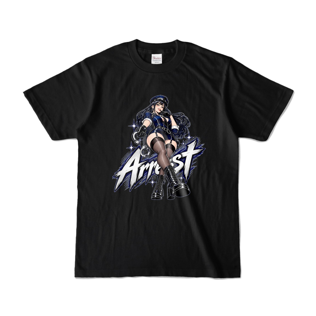 ARREST - Retro Police Girl T-Shirt / レトロ婦警ガール Tシャツ