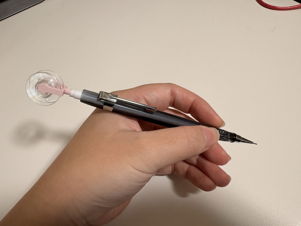 シャーペン用エナメル線固定治具（3Dデータ／STL配布）