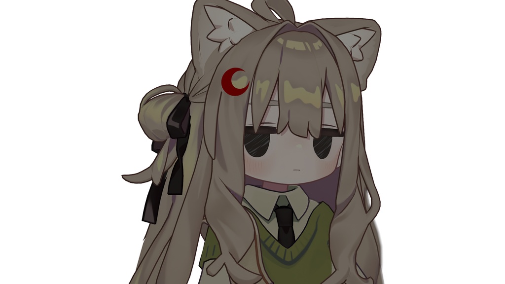 しんぷる三日月型ヘアピン