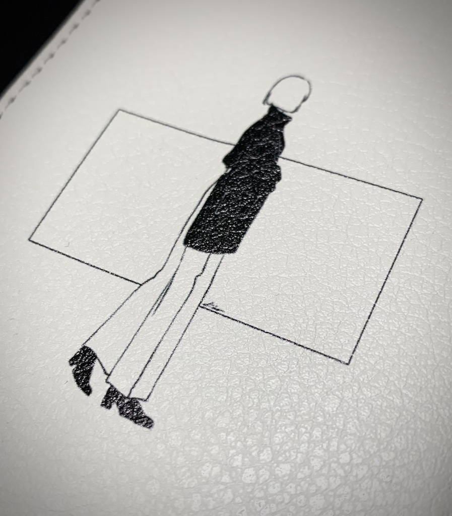 girl-B【手帳型iPhoneケース】白