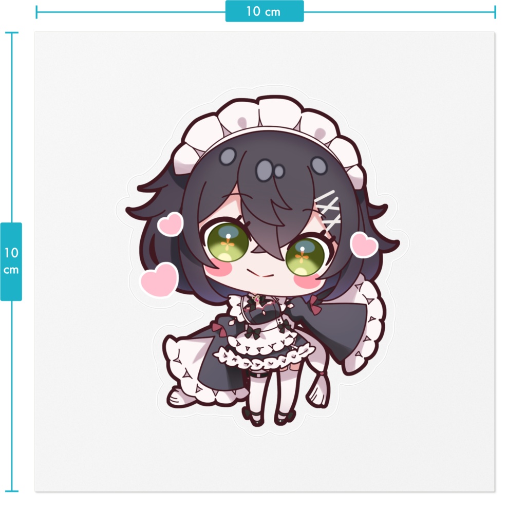 SD / MAID LOOK IRIYA・ステッカー - 100 x 100 (mm)