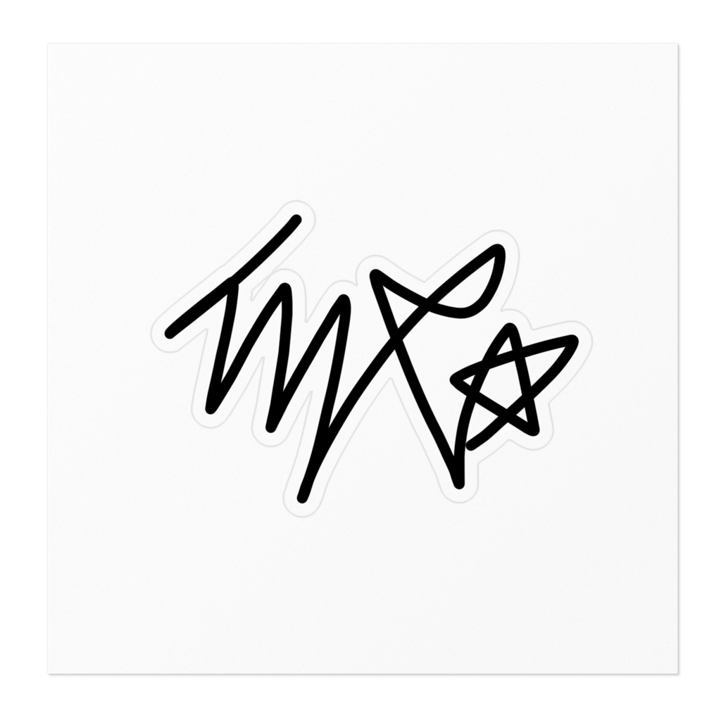 イリヤのサイン・ステッカー - 100 x 100 (mm)