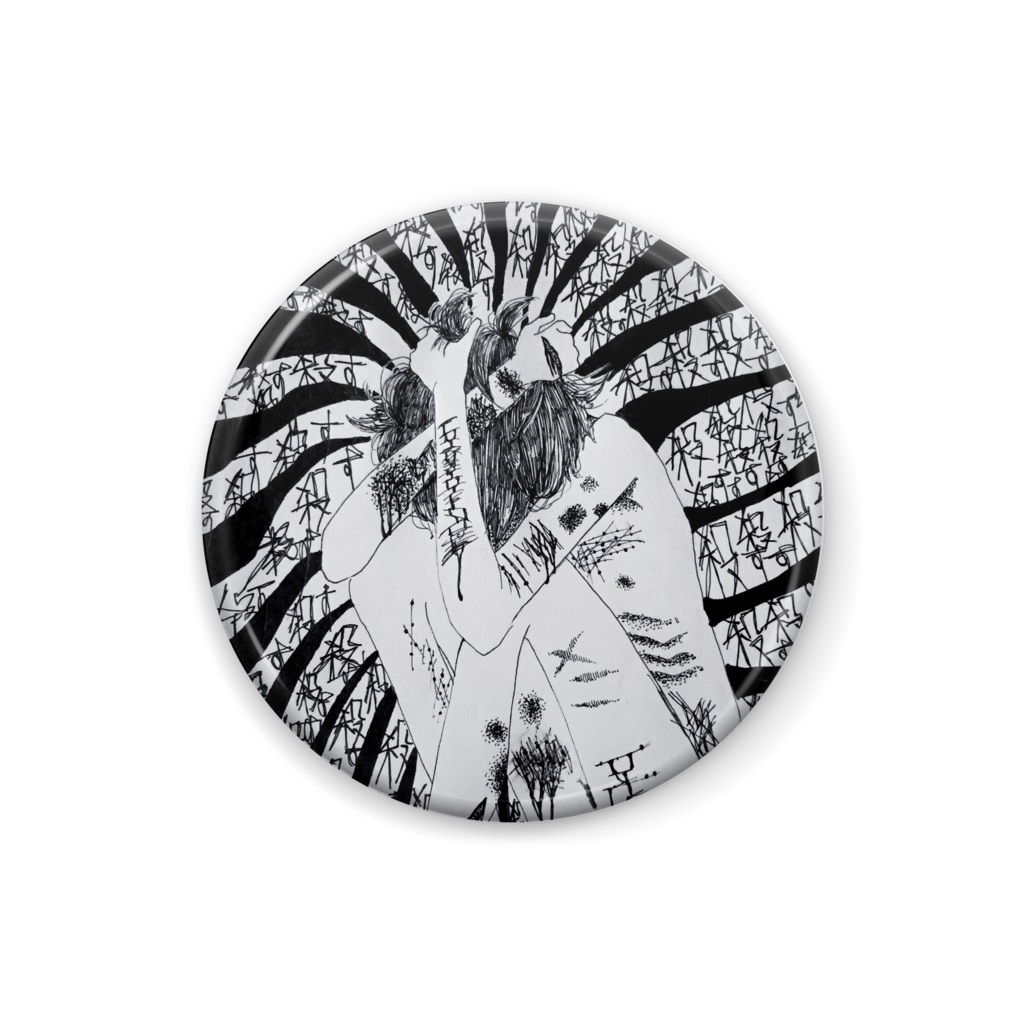 ころす缶バッジ