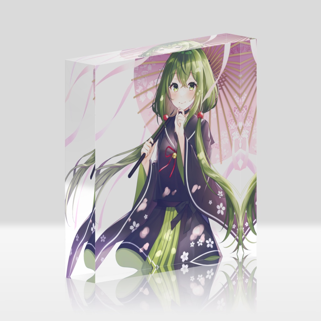 【再販】桜あおい1万人記念-アクリルブロック