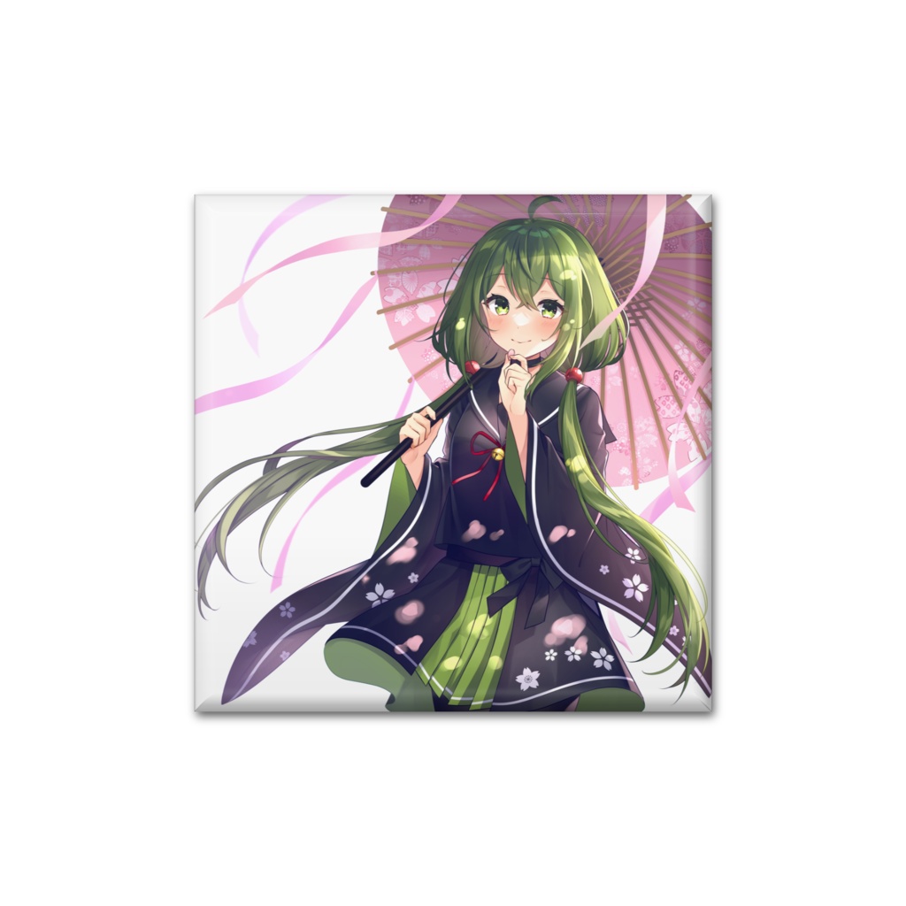 【再販】桜あおい1万人記念-缶バッチ（四角）