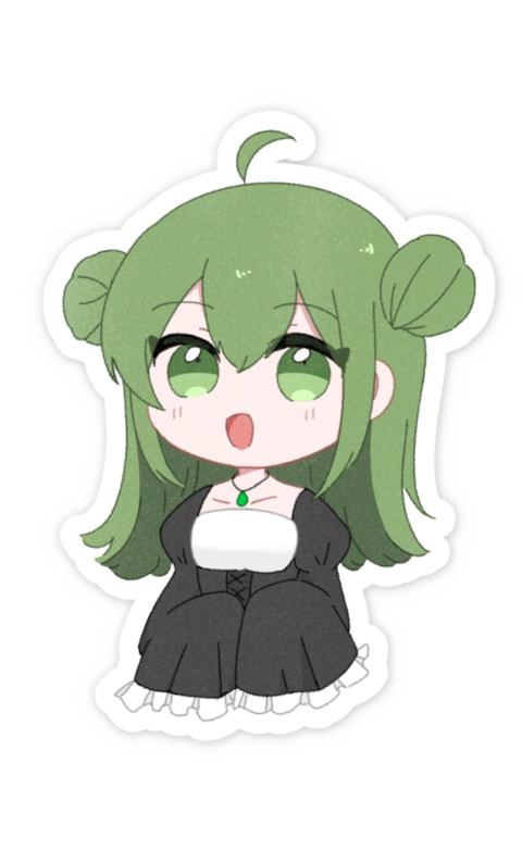 【数量限定】おだんごでシックなあおいさんステッカー