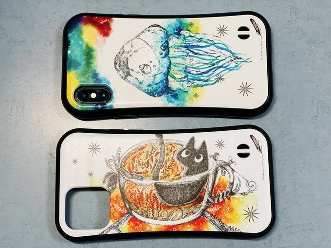 <iPhone全機種対応>グリップスマホカバー