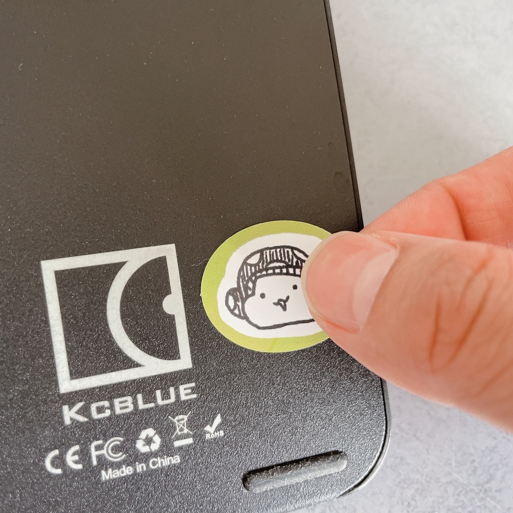 きのころいどさんステッカー(耐水・貼り直し可)