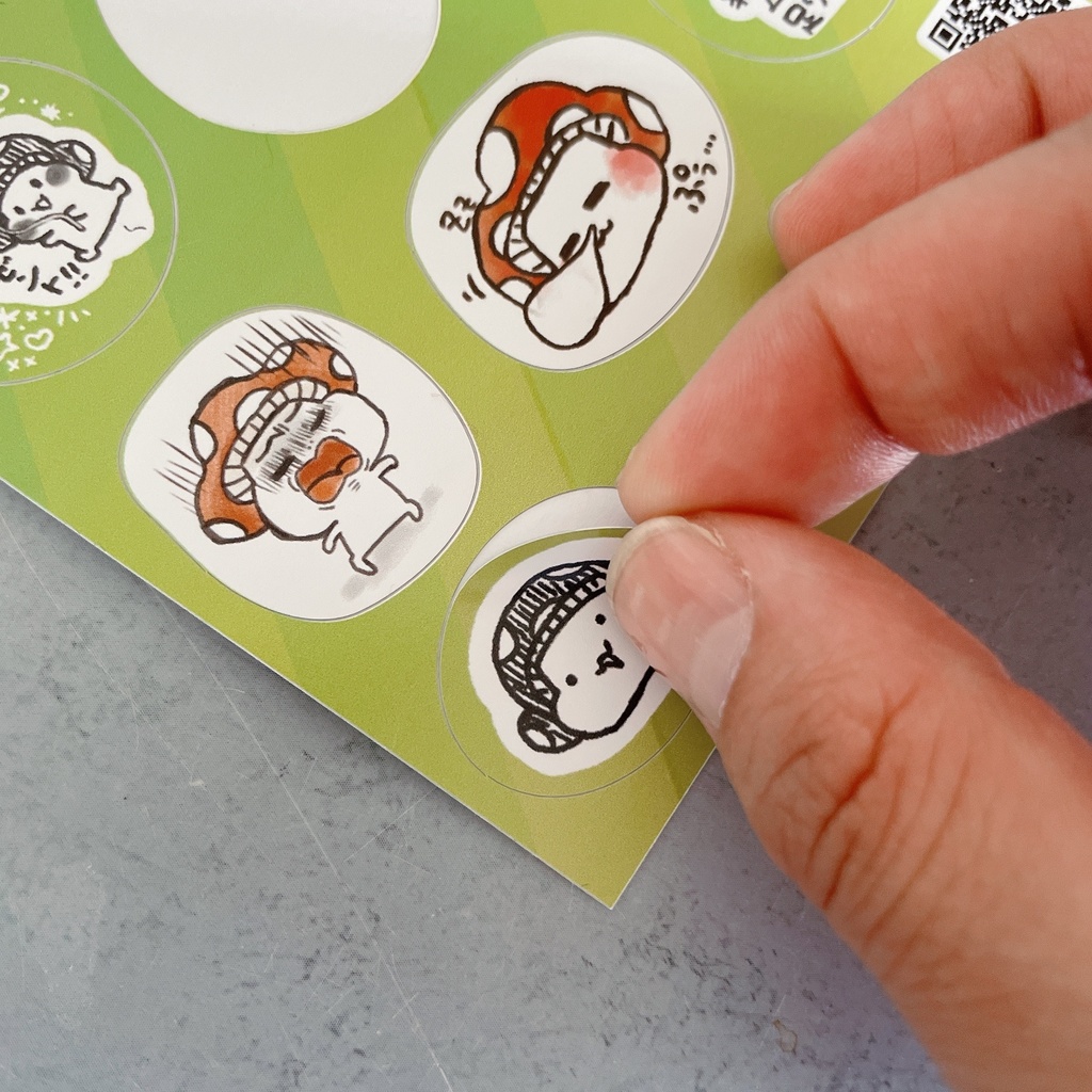 きのころいどさんステッカー(耐水・貼り直し可)