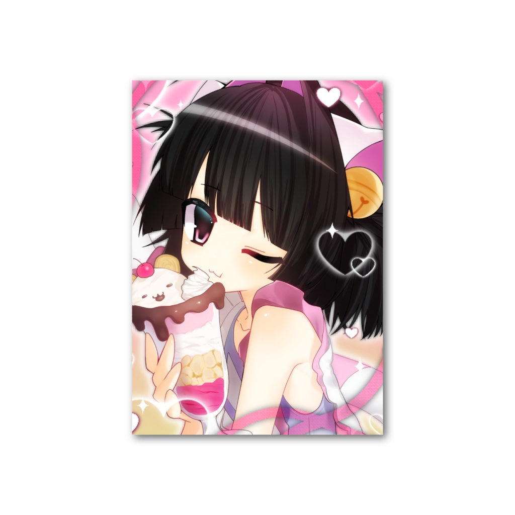 登録者100人記念♡描き下ろしトレカ