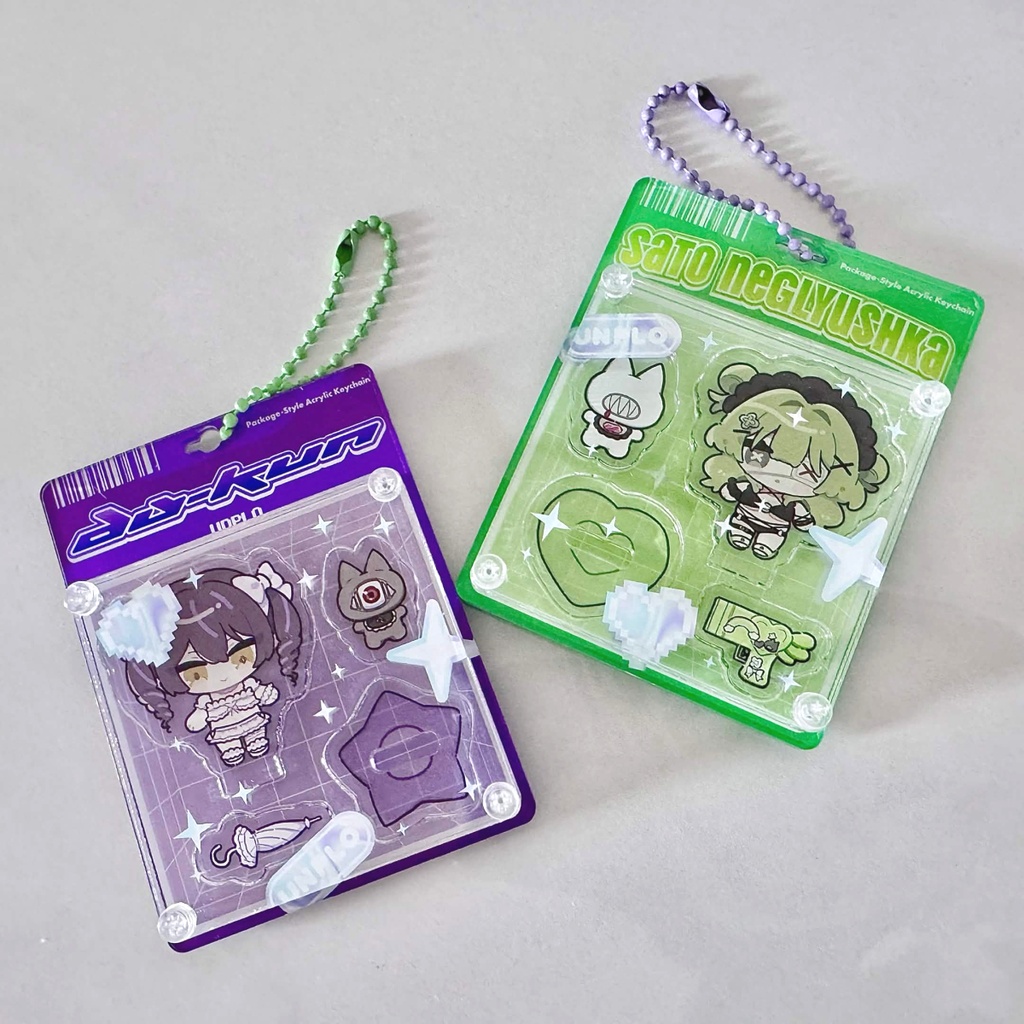 【ちぽねぐサマーグッズ】ブリスター風アクリルキーホルダー