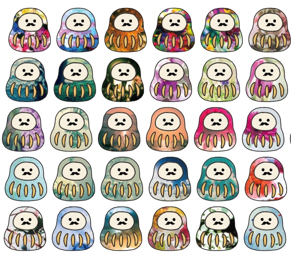 ダルマ×PHOTOシール