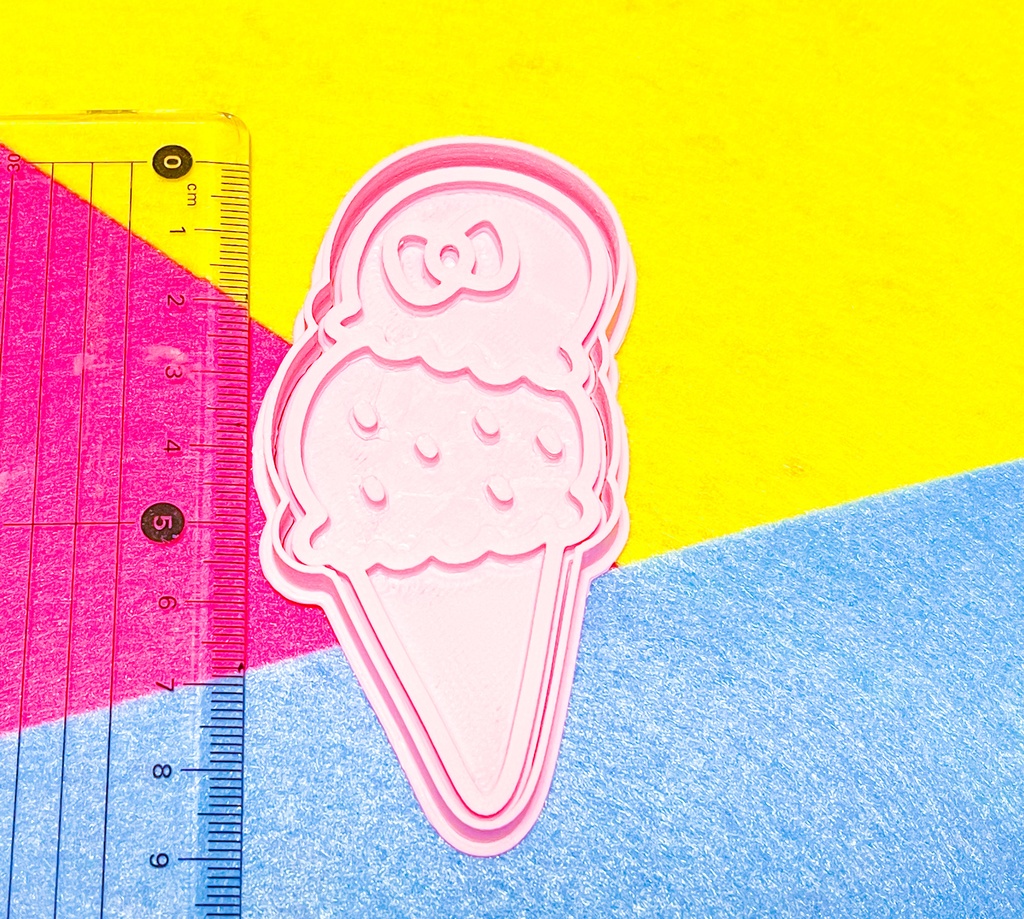 アイスクリームのクッキー型