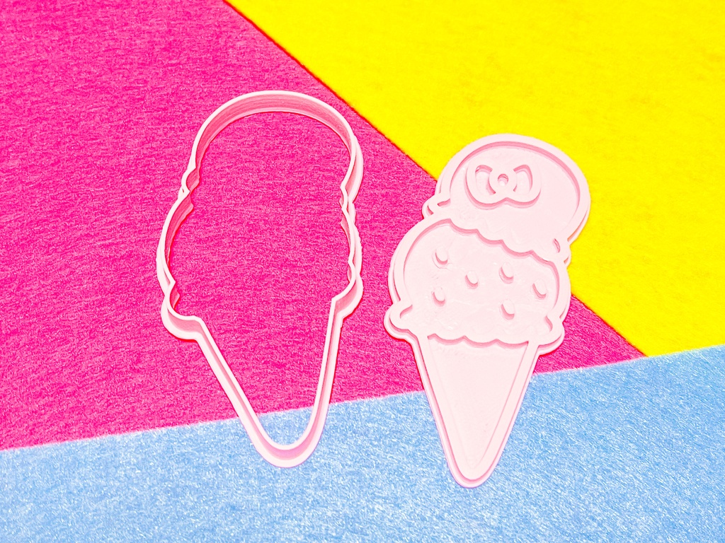 アイスクリームのクッキー型